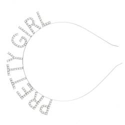 Geburtstag Party Hairhoop Erwachsene Brief Stirnband Junggesellinnenabschied Haarband für Mädchen Karneval Zubehör Mädchen Brief Stirnband von Sorrowso