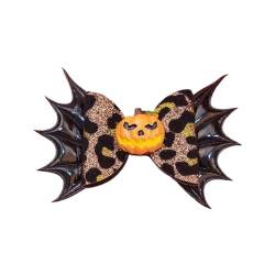 Haarspange mit Halloween-Motiv, Fledermausflügel, Haarspangen, Entenschnabel-Haarnadel für Erwachsene, Haarformwerkzeug, Gothic-Zubehör, Fledermausflügel, Haarnadel, Halloween-Haarspange von Sorrowso