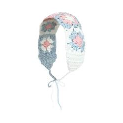Häkel-Turban mit Blumenmuster, elastischer Haarschal, hohles Stirnband für Frauen, Mode, Fotografieren, Haar-Accessoire, Stricktuch von Sorrowso