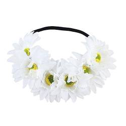 Modischer, mehrfarbiger Kunstblumen-Haarreif, elastisches Stirnband, Bühne, Hochzeit, Party, Frauen, Styling-Stirnband, bunte Blume für Hochzeit, Mädchen, Blume, für Mädchen, Fotografieren von Sorrowso