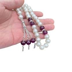Sorrowso FENOHREFE HOOLRZI Perlen-Armband, elegantes Perlen-Armband, Rosenkranz-Armbänder, einzigartiges Perlen-Armband, Gebetsperlen-Armband, Imitationsperlen-Material für Damen von Sorrowso