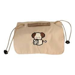 Sorrowso Niedliche Make-up-Tasche, geräumige und modische Handtasche, atmungsaktiv, abnehmbarer Organizer, der Hund von Sorrowso