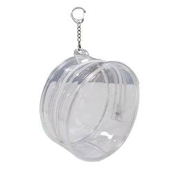 Transparente Hängetasche Für 10 cm Große Plüschpuppen Stilvolle Schutztasche Durchsichtige Puppenanhänger Tasche Schlüsselanhänger Puppenhalter Etui Modisches Puppenzubehör von Sorrowso