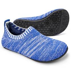 Sosenfer Kinder Hausschuhe Jungen mädchen Anti-Rutsch Sohle Kleinkinder Schuhe Baby Slipper Unisex-BLAN-21XIN von Sosenfer