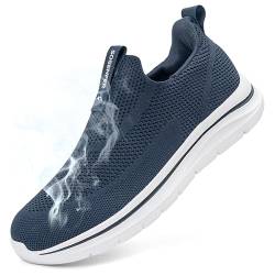 Sosenfer Schuhe Herren Slip On Sneaker Fitness Turnschuhe Atmungsaktiv Ohne Schnürsenkel Walkingschuhe Hand-Free Freizeit Schlupfschuhe für Gym-SHLAN-40 von Sosenfer