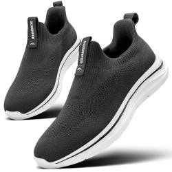 Sosenfer Slip on Sneaker Herren Atmungsaktive Schuhe ohne Schnürsenkel Turnschuhe Bequem Casual Sportschuhe Leicht Gym Walkingschuhe für Herren-HEISE-43 von Sosenfer