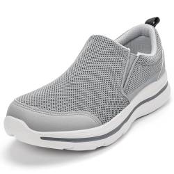Sosenfer Slip on Sneaker Herren Schuhe Ohne Schnuersenkel Freizeitschuhe Loafer Walkingschuhe Atmungsaktiv Casual Sportschuhe-HUISE-43 von Sosenfer