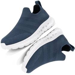 Sosenfer Slip on Sneakers Herren Schuhe Ohne Schnürsenkel Sportschuhe Mesh Atmungsaktiv Turnschuhe Bequeme Leichtgewicht Fitness Schuhe Walkingschuhe rutschfeste Outdoor Straßenlaufschuhe Tiefblau 46 von Sosenfer