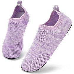 Sosenfer hausschuhe Damen Herren Bequem pantoffeln rutschfest Slip on Flache hüttenschuhe cozy slippers Unisex-ZISE-35 von Sosenfer