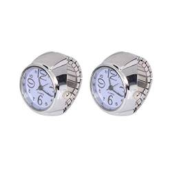 Sosoport 2st Ringuhr. Männer Ringuhr Neuheit Uhren Digitaluhr Für Männer Uhrenringe Für Damen Ringuhr Mit Römischen Ziffern Schmuck Fingeruhr Quarzringuhr Mini Fräulein Violett Armband von Sosoport