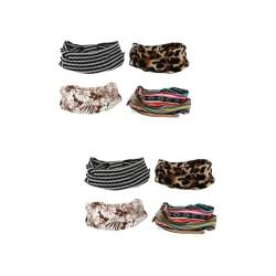 Sosoport 8 Stk Knopf-Stirnband breites Haarband Make-up-Stirnbänder für Frauen Haargummis haarschmuck elastisches Yoga-Stirnband Stirnband trainieren binden Blumen Schweißband Schal Fitness von Sosoport