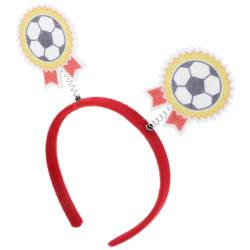 Sosoport Fußball-Kopfbopper Sport-Stirnband Ballkopf-Bopper Mädchen-Haargummis Fußball-Haarband Jungen-Fußball-Stirnband Aufmunterungs-Stirnband von Sosoport