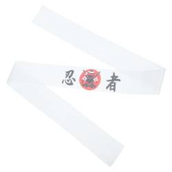 Sosoport Japanisches Kopftuch-Stirnband japanisches Hachimaki Samurai Hachimaki Stirnbänder für Männer Haarband Sushi-Kostüm breite stirnbänder für damen atmungsaktiv Schal von Sosoport