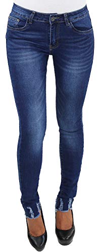 Blaue Skinny Damen Jeans Röhre Röhrenjeans Hose Hüft Stretch Slim Fit A XL/42 von Sotala