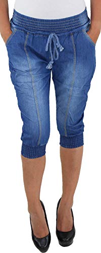 Boyfriend Harems Aladin Pump Pluder 3/4 Jeans Chino Hose Shorts Capri Bermuda B 42 (XL) von Sotala