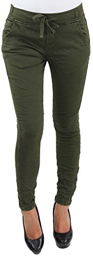 Damen RÖHRENHOSE HÜFT Stretch Slim FIT Chino Skinny Hose IN 2 Farben B 34 (XS) von Sotala