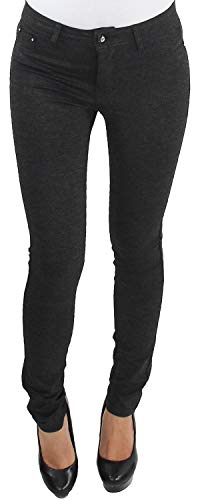 Legging Leggins Jeggins Jeggings Tregging Stoff Hüft Röhren Hose bis Übergröße Anthrazit S (36) von Sotala