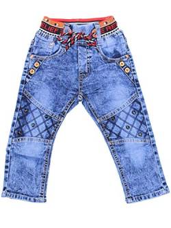 Sotala Boys Jungen Kinderhose Kinderjeans Jeans Hose Gummibund elastischer Bund gerader Schnitt cool stylisch Knöpfe von Sotala