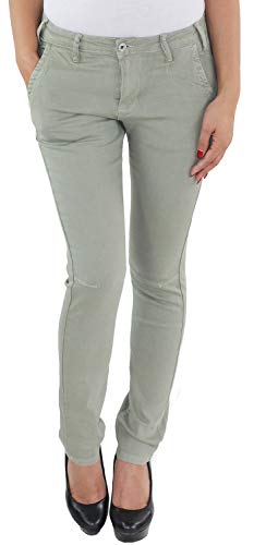 Sotala Damen Chino Skinny Röhren Business Jeans Hose Stretch Hüftjeans Hüfthose Slim Fit Damenhose viele Farben (C) Grün 38 (M) von Sotala