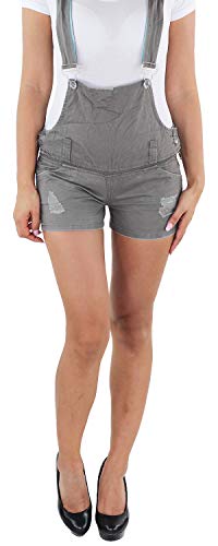Sotala Damen Hot Pants Latzhose Latz Hotpants Shorts Latzshorts Kurze Hose A 36 (S) von Sotala