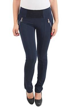 Sotala Damen Skinny Röhren Jeggings Treggings Leggings Hose Stoffhose Hüfthose Stretchhose Blau von Sotala