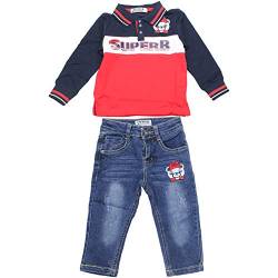 Sotala Jungen Kinder 2 Teiler Jeanshose + Sweatshirt Hose Jeans Pullover Kinderhose Kinderpullover von Sotala