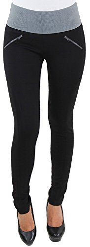 Sotala Legging Leggins Jeggins Jeggings Tregging Stoff Hüft Röhren Stretch Sport Hose B 42 (XL) von Sotala