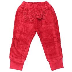 Sotala Mädchen Cordhose Kordhose Kinderhose Thermohose Hose mit Fleece Winterhose 104 Rot von Sotala