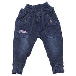 Sotala Mädchen Kinderhose Kinderjeans Thermohose Jeans Hose mit Fleece Winterhose 104 Blau von Sotala