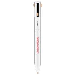 Eyebrow Contour Stift, Augenbrauenkontur Pen 4 in 1 langlebig drehen Definierende Hervorhebung des Brauenstifts Medium von SouiWuzi