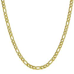 Soul-Cats Figarokette/Halskette aus Edelstahl für Männer in Gold, Breite: 5 mm, Kettenlänge ca. 55 cm von Soul-Cats