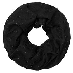 Soul-Cats Loop-Schal/Halstuch mit Glitzer in der Farbe schwarz von Soul-Cats