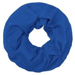 Soul-Cats klassischer, leichter und einfarbiger Loop-Schal in der Farbe: blau von Soul-Cats