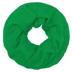 Soul-Cats klassischer, leichter und einfarbiger Loop-Schal in der Farbe: grün von Soul-Cats