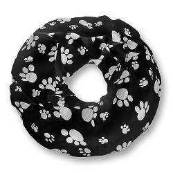 Soul-Cats leichter Tatzen Loopschal Halstuch Schal in der Farbe Schwarz von Soul-Cats