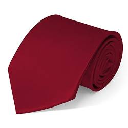 SoulCats Klassische Krawatte inkl. Anleitung - viele Farben Satin Schlips Herren, Größe: 5 cm;Farbe: Bordeaux von SoulCats