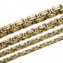 SoulCats Königskette/Halskette aus Edelstahl Farbe: Gold Auswahl: Kette 55 cm + Armband von SoulCats