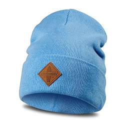 Soulbuddy Beanie für Kinder - Blau - M (45-49cm) | stylische Strickmütze für Kleinkinder, warme Wintermützen für Jungen und Mädchen von Soulbuddy