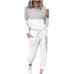 Soulolo Damen Trainingsanzug Sportanzug Set Jogginganzug Trainingsanzug Hausanzug Kuschel Jogginganzug Sportliche Hose Stück Set Sport Yoga Outfit von Soulolo