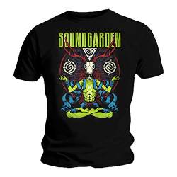 Soundgarden Herren T-Shirt Schwarz Schwarz Gr. M, Schwarz von Soundgarden