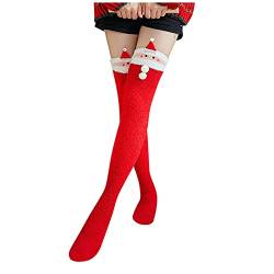 Socken Damen 39-42 Kuschelsocken Winter Baumwolle Kniestrümpfe Gemusterte Weihnachtsstrümpfe Weihnachtssocken Lustig Bunte Stoppersocken Weihnachten Unisex Socks Weihnachts Geschenk von Soupliebe