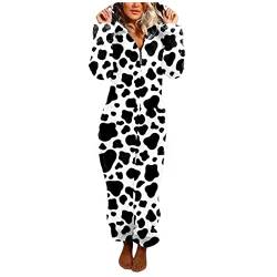 Soupliebe Onesie Damen Kuschelig Fleece Plüsch Kostüm Onesie Warm Flauschig Winter Kostuem Pyjama Erwachsene Kuschelig Stitch Ganzkörper Schlafanzug von Soupliebe