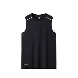 Soupliebe Tank Top Herren Fitness Sport Achselshirt Training Freizeit Tanktop Basic Bodybuilding Sport Fitness Schwarz Gym Muskelshirts Unterziehshirt Trägershirt Achselhemd von Soupliebe