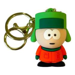 South Park Schlüsselanhänger mit 3D-Charakteren, Tasche, Federmäppchen, Charm-Anhänger, Reißverschluss-Zubehör, Kyle, 6 cm von South Coast Jewellery