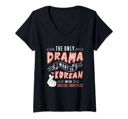 Damen Lightsticks K-Pop Fashion für Fans von koreanischen K-Drama & K-Pop T-Shirt mit V-Ausschnitt von South Korea Fashion for Girl, korean K-Pop K-Drama