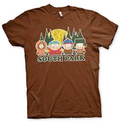 South Park Offizielles Lizenzprodukt Distressed Herren T-Shirt (Braun), S von South Park