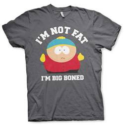 South Park Offizielles Lizenzprodukt I'm Not Fat I'm Big Boned Herren T-Shirt (Dark Grau), L von South Park
