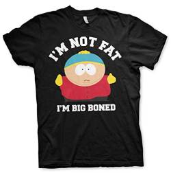 South Park Offizielles Lizenzprodukt I'm Not Fat I'm Big Boned Herren T-Shirt Groß & Hoch Herren T-Shirt (Schwarz), 4XL von South Park