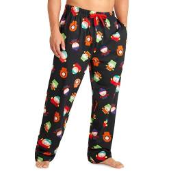 South Park Pyjamahose Herren Lang - Homewear Schlafanzug Herren Lang in den Größen S-3XL (2XL, Mehrfarbig) von South Park