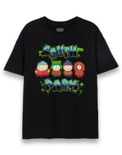 South Park T-Shirt Herren Eric Kenny Stan Kyle Serie Graffiti Logo Top Small von South Park